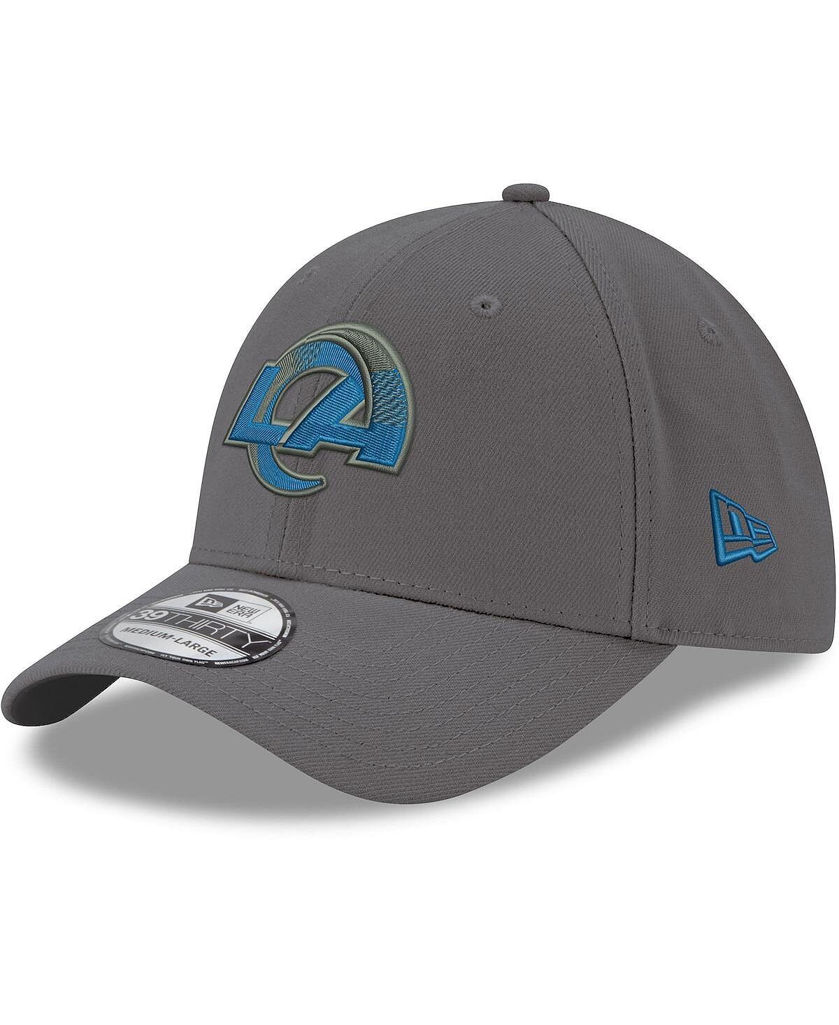 

Мужская графитовая кепка Los Angeles Rams Team Storm 39THIRTY Flex Hat New Era