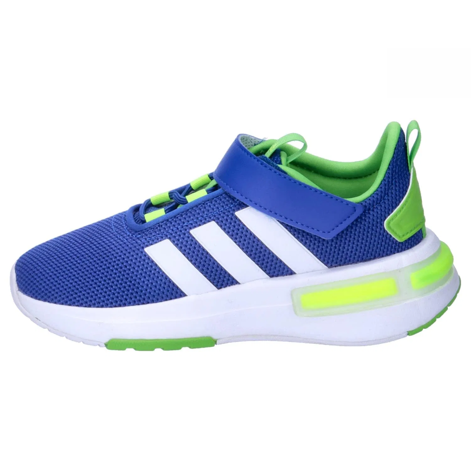 Детские кроссовки для мальчиков на шнурках Racer Tr23 Adidas, Team Royal Blue Cloud White Lime — фото 2