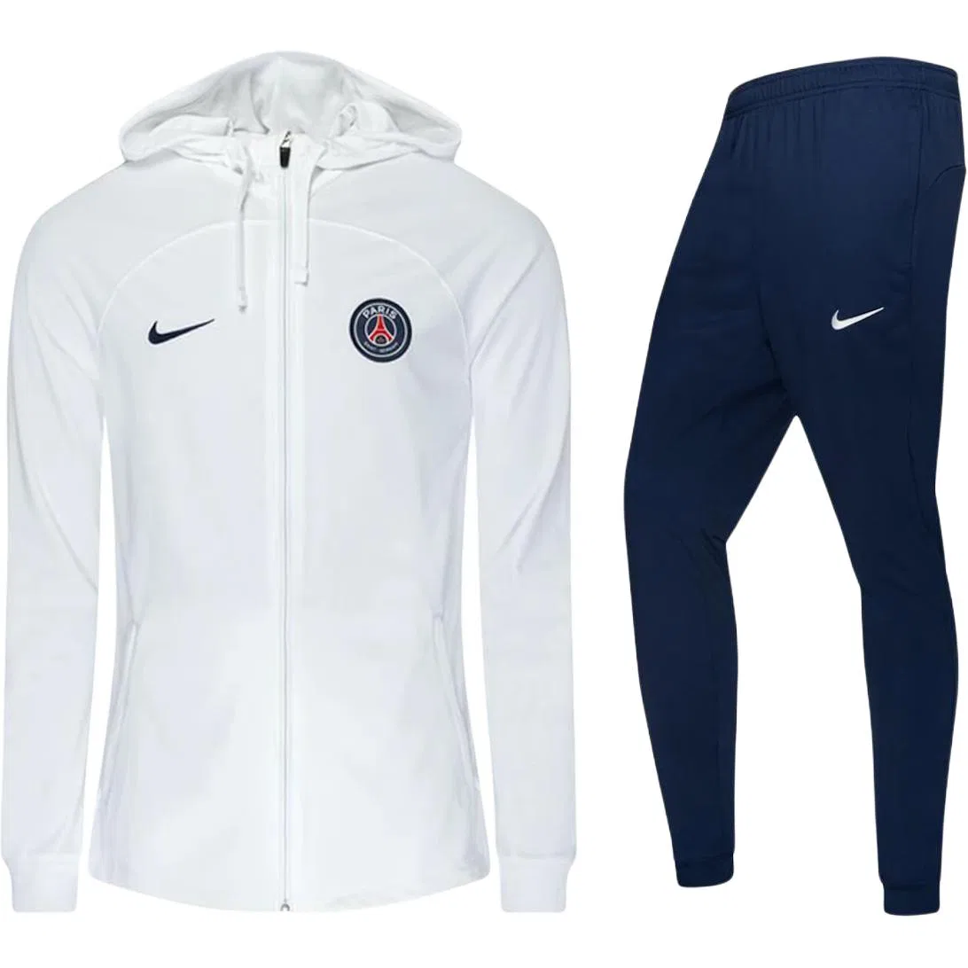 Мужской спортивный костюм с длинным рукавом Paris Saint Germain Strike Dri Fit Nike, White/Marine Blue