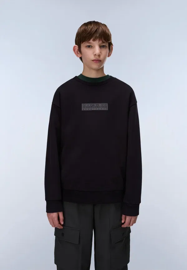 Худи с принтом Unisex Napapijri Black Beauty, черный