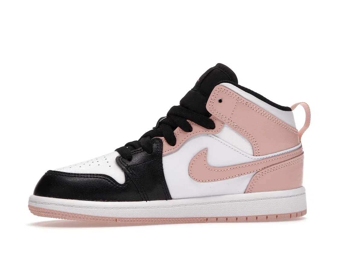 Детские кроссовки Lifestyle Jordan 1 Mid, White/Arctic Orange-Black — фото 3