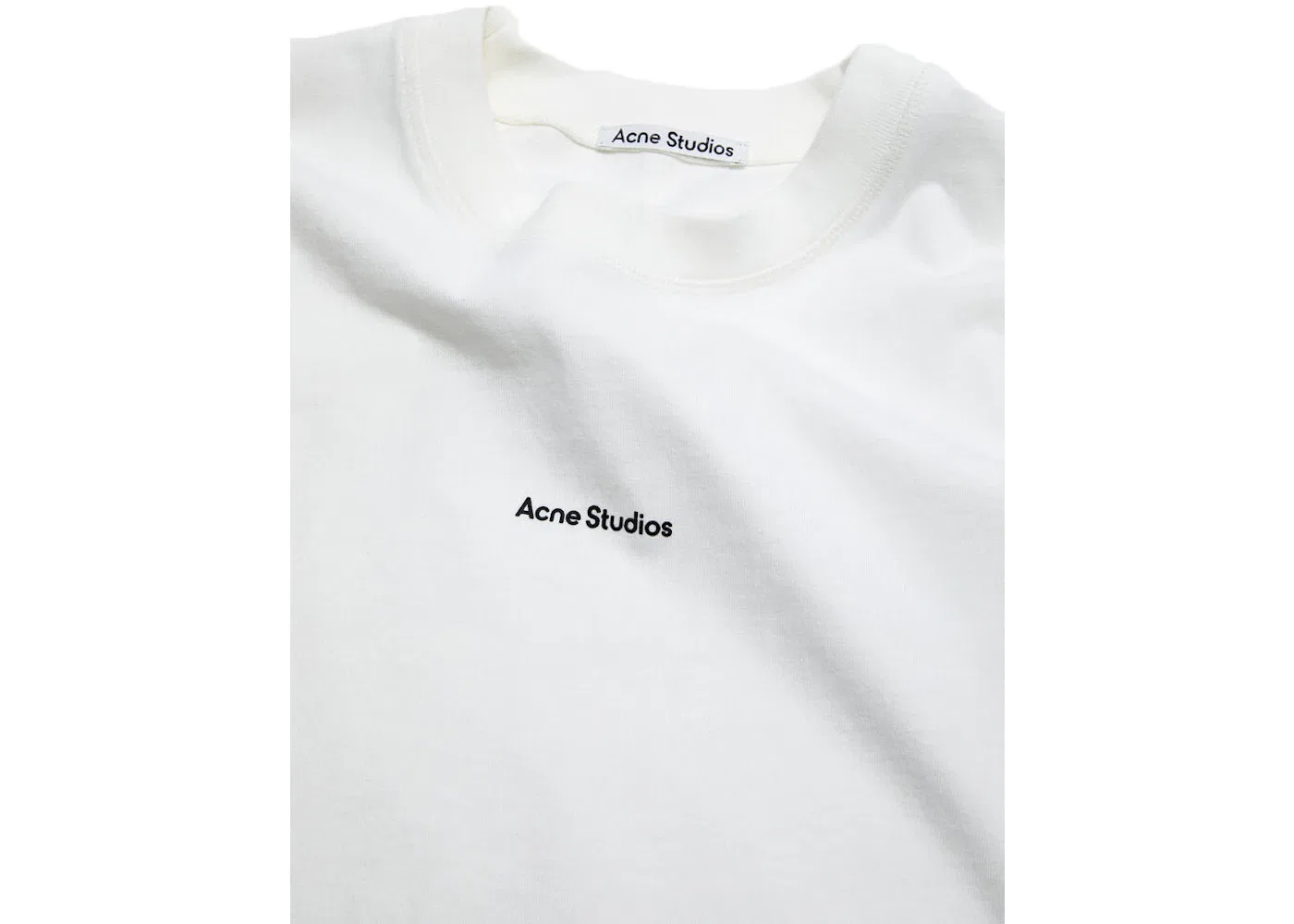 Женская футболка с принтом Acne Studios, Optic White — фото 2