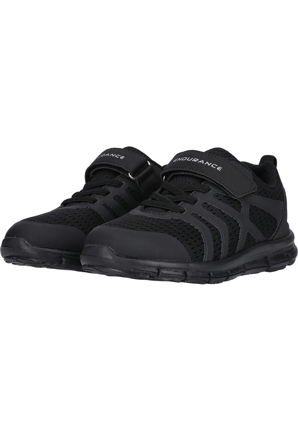 Детские кроссовки для мальчиков с классической шнуровкой Clenny ENDURANCE, Black Solid — фото 4
