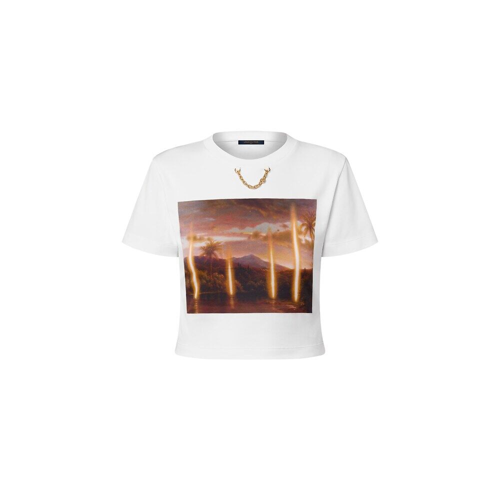 

Футболка с принтом Louis Vuitton x Laurent Grasso, желтый
