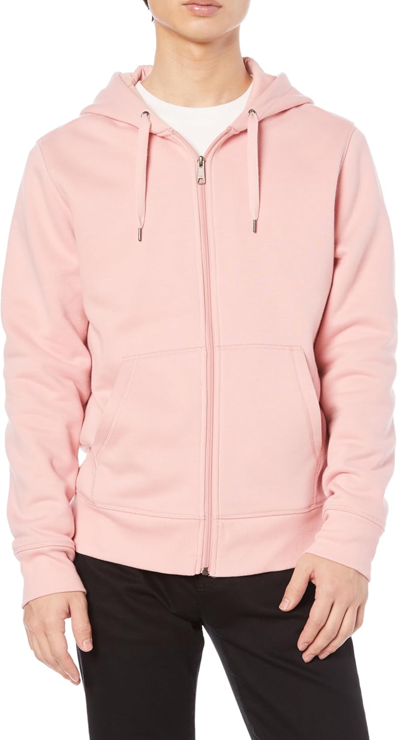 

Мужская толстовка на молнии с флисовой подкладкой Amazon Essentials, розовый