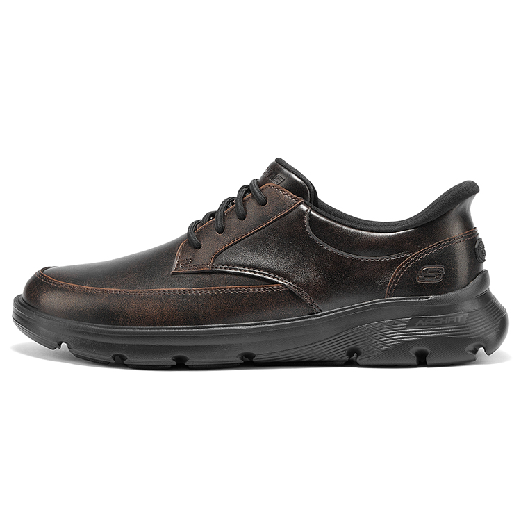 

Skechers Износостойкие повседневные низкие туфли Arch Fit, мужские, темно-коричневые