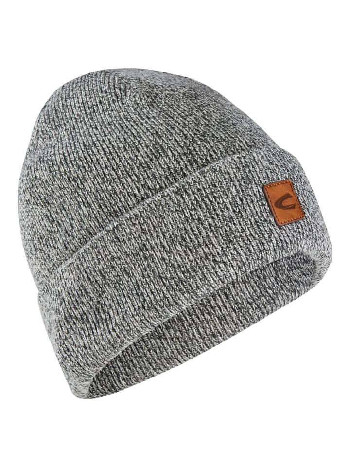 

Шапка Camel Active Beanie aus einem Baumwollmix, серый