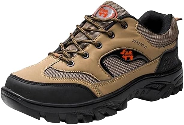 

Мужские походные кроссовки низкие, противоскользящие, дышащие, легкие, для активного отдыха, трекинга, прогулок и походов Hhhchpm, хаки