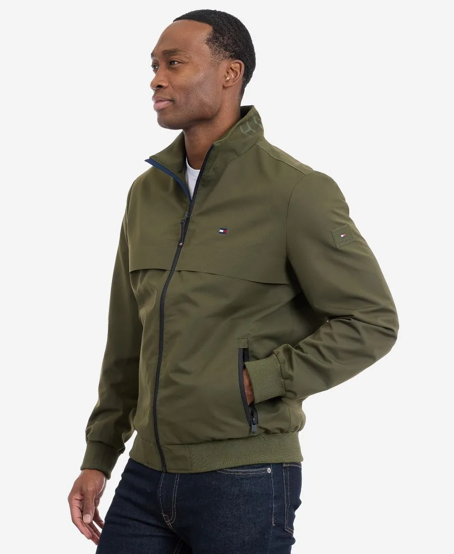 Мужская водостойкая куртка для яхтинга, стандартного кроя Tommy Hilfiger, оливковый — фото 3