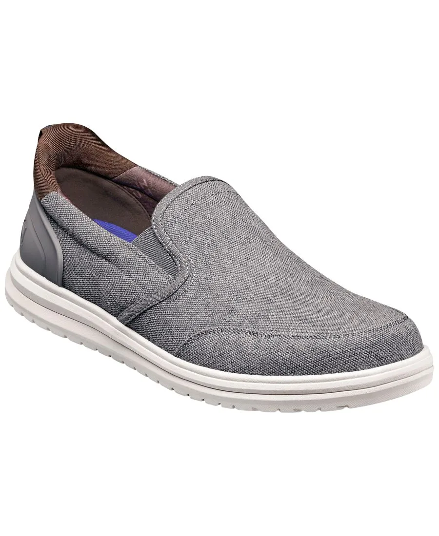 Туфли-слипоны Brew City Moc Toe Nunn Bush, серый мультиколор
