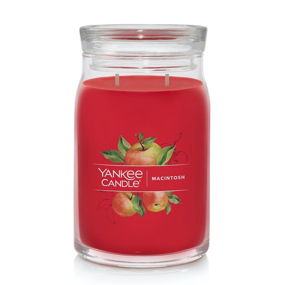 

Yankee Candle Macintosh, 20 унций. Фирменная большая банка для свечей, цвет Medium Red