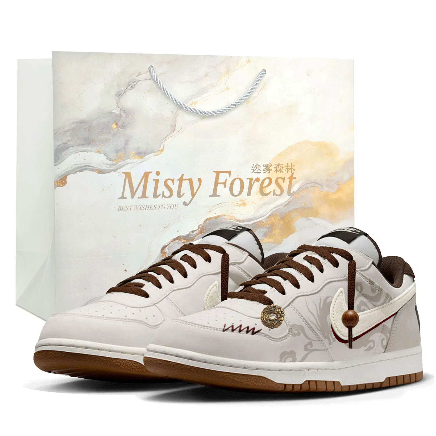 Кроссовки кеды Nike Big Lux Ecru