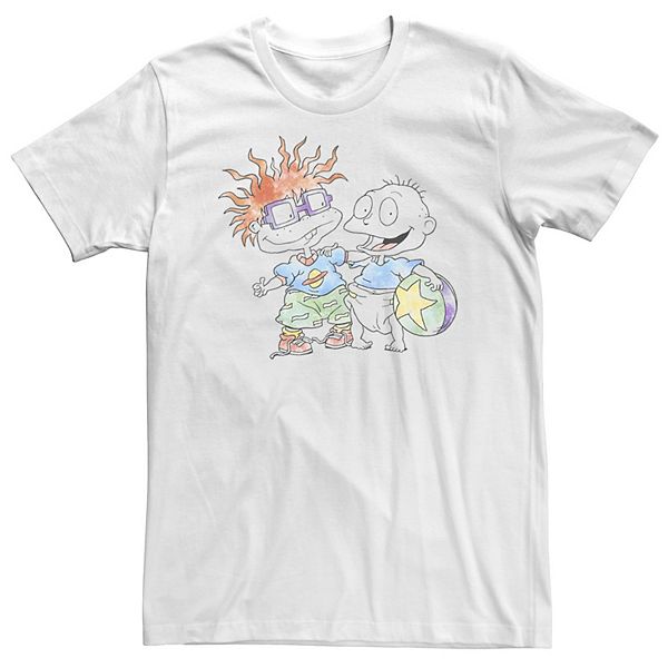 

Футболка Big & Tall Nickelodeon Rugrats Tommy and Chuckie Best Friends Watercolor Licensed Character