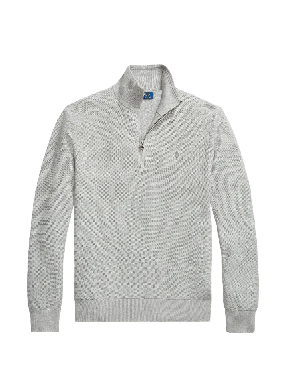 

Свитер с воротником на молнии Polo Ralph Lauren, серый