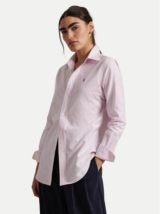 

Рубашка облегающего кроя 211941508006 Polo Ralph Lauren, розовый
