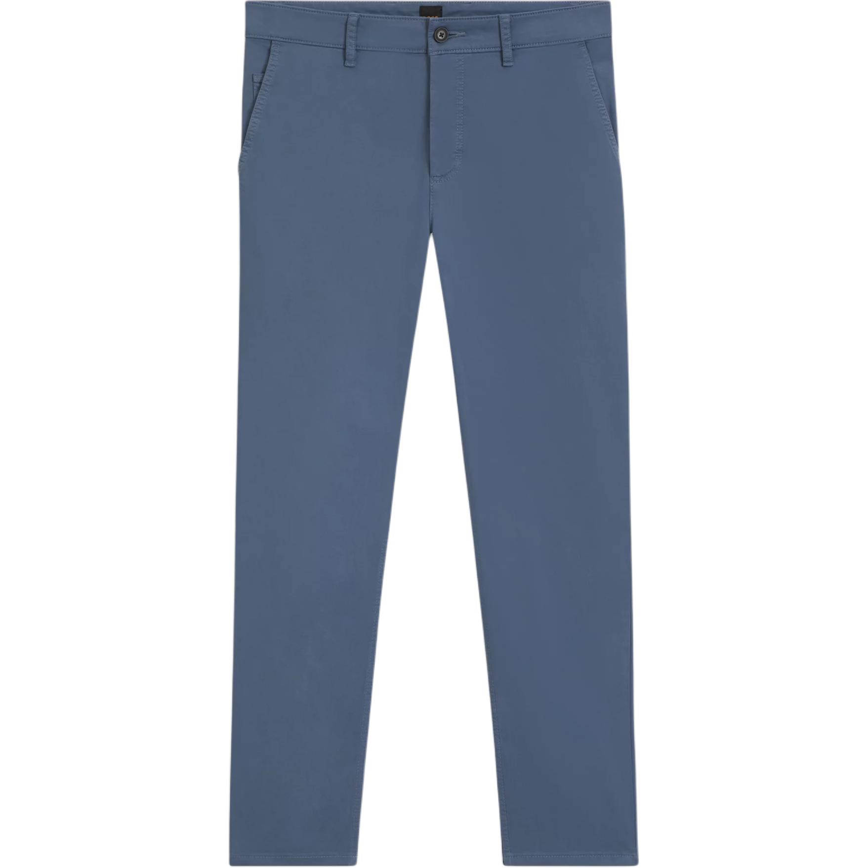 

Hugo Boss Мужские повседневные брюки, синие, средней ширины зауженного кроя