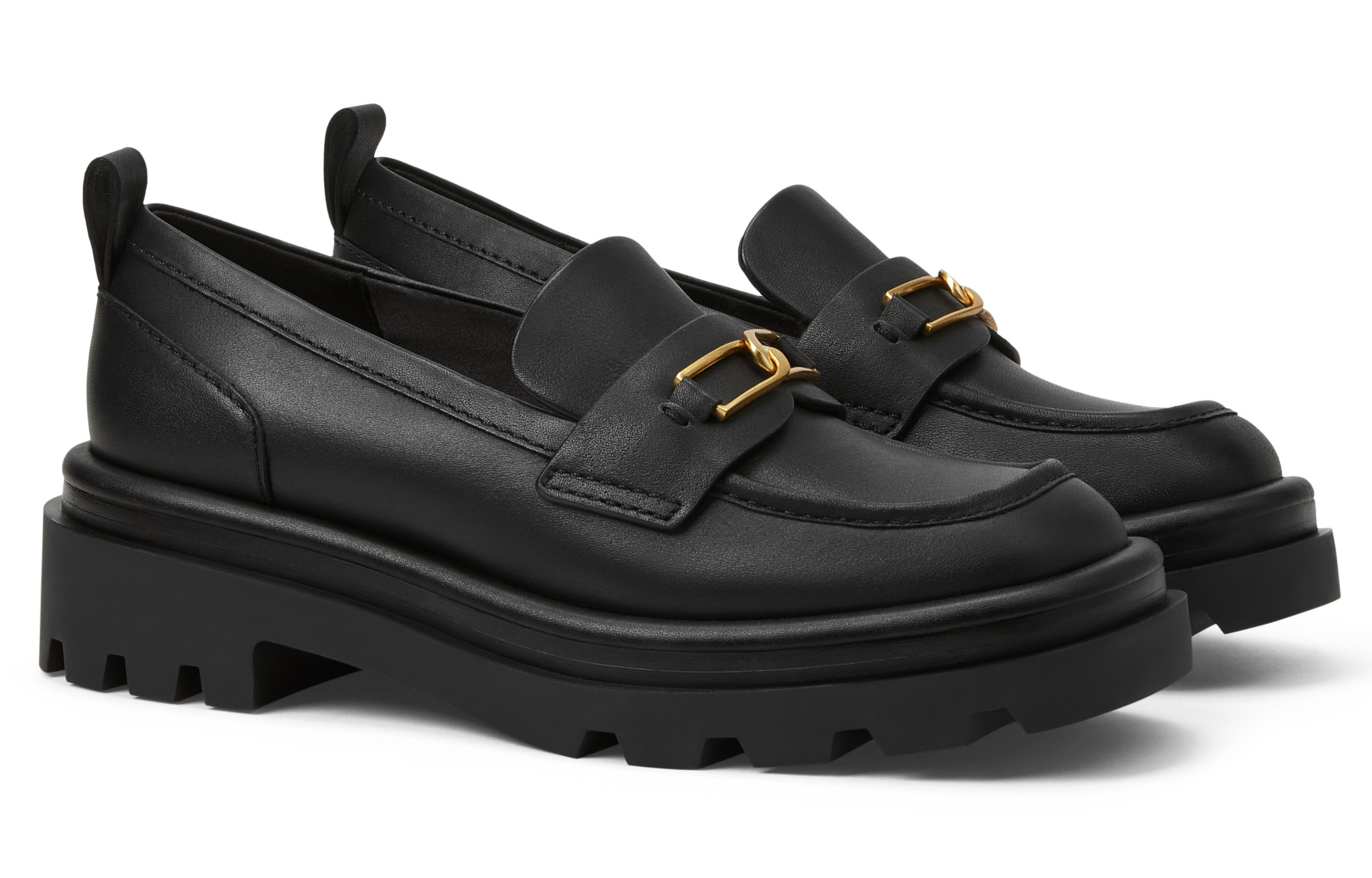 Лоферы на платформе 4,5 см женские CHARLES&KEITH, тёмно-коричневый — фото 3