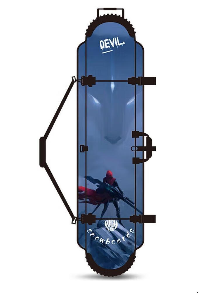 

Head Чехол для лыж Xianxilai Double Board Dumpling Skin Portable Single Board, устойчивый к царапинам и ржавчине, чехол для лыж, ремень Wolf, 165 см