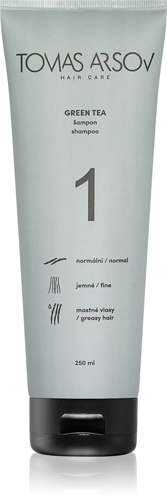 

Шампунь с зеленым чаем очищающий и питательный шампунь для ежедневного ухода Tomas Arsov, 250 мл