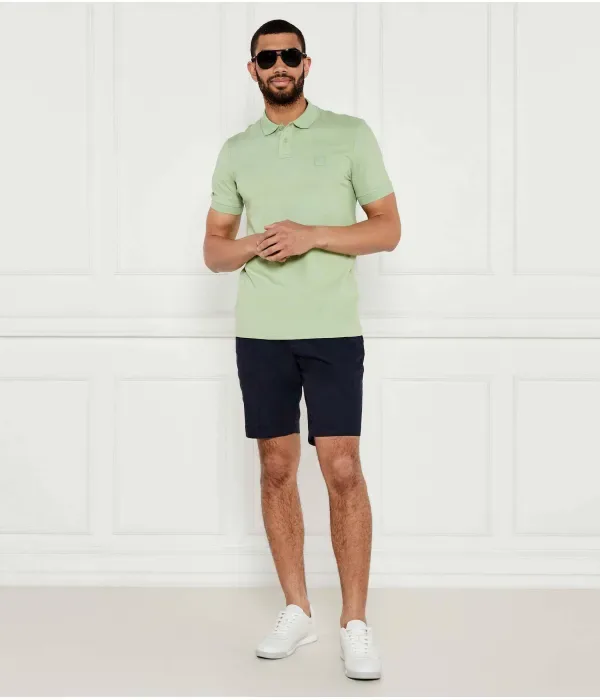 Поло Пассажир slim fit Boss Orange, зеленый — фото 2