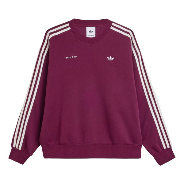 

Свитер x sporty & rich sweatshirt Adidas, бургундия