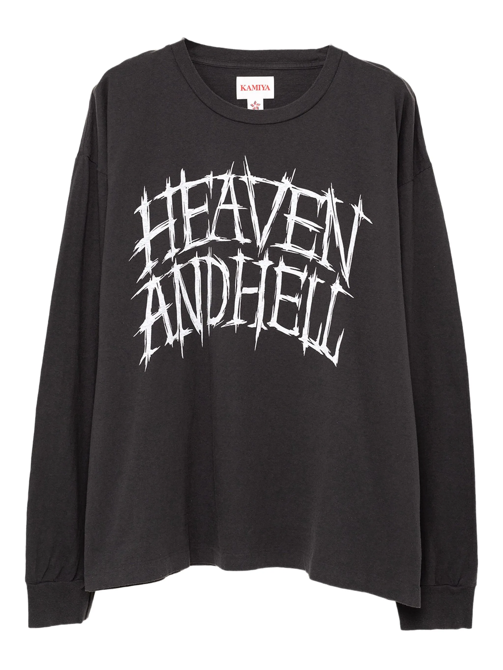 

Футболка с длинными рукавами и графичным принтом Kamiya, черный