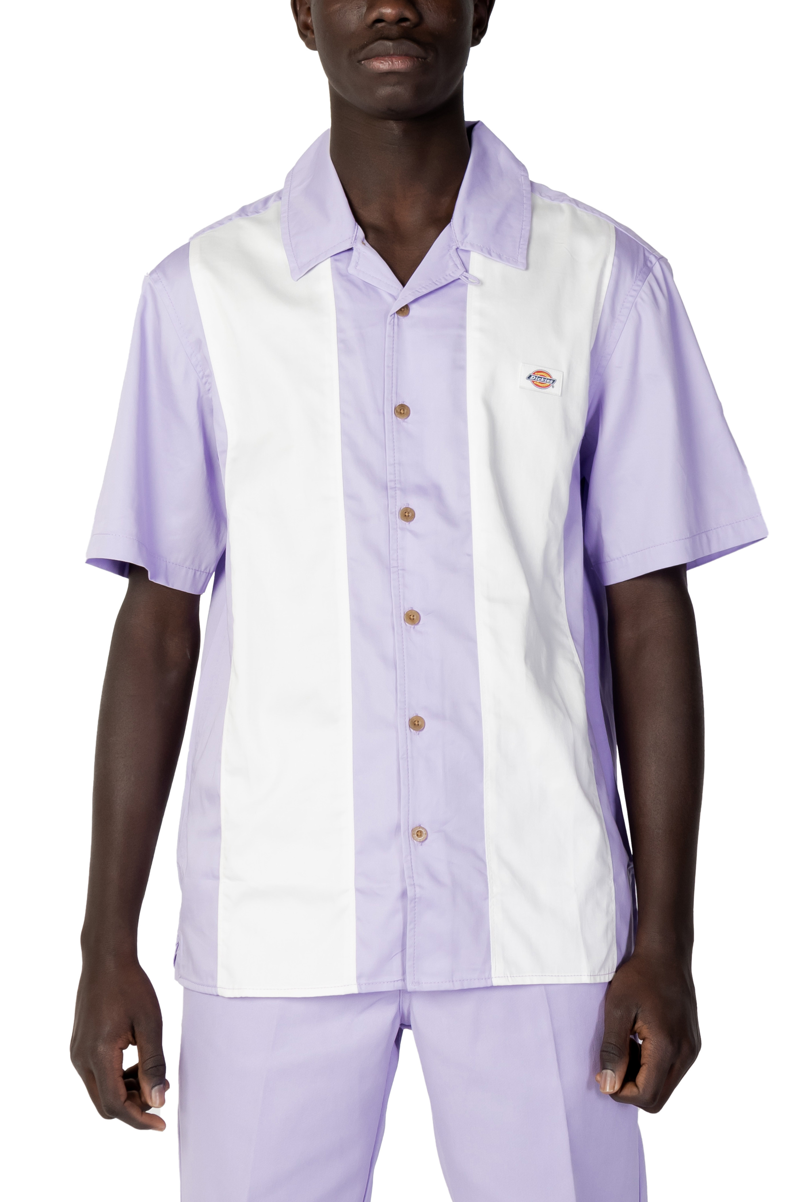 

Рубашка Dickies с коротким рукавом, сиреневый/белый