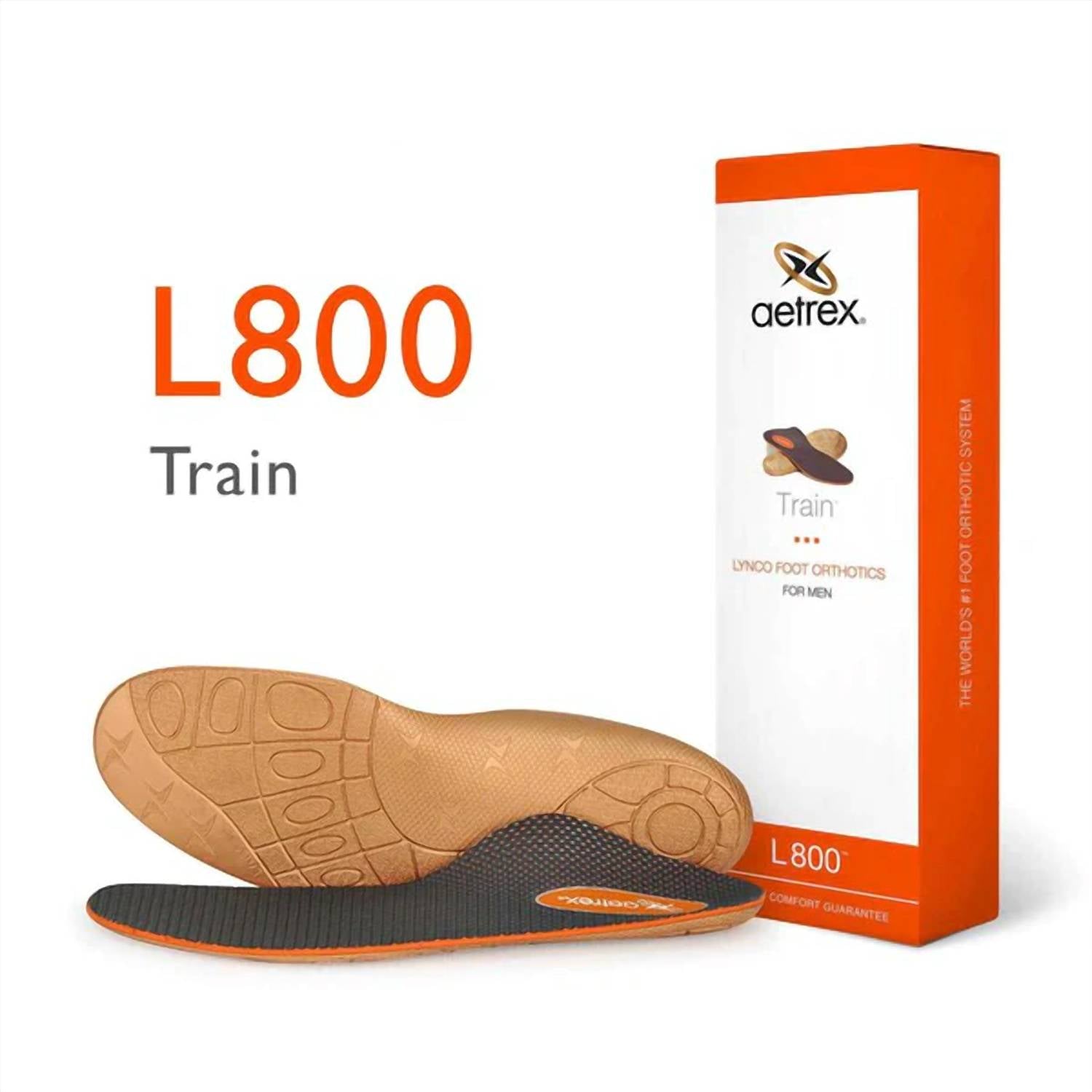 

Men's Training Insole In Orange Aetrex, оранжевый