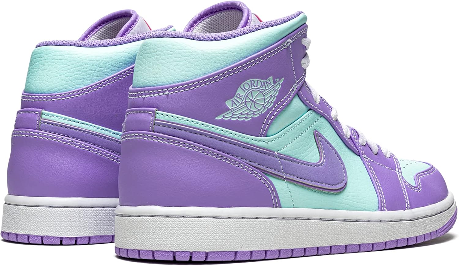 

Кроссовки Nike Air Jordan 1 Mid для мужчин, Purple Pulse/Artic Punch