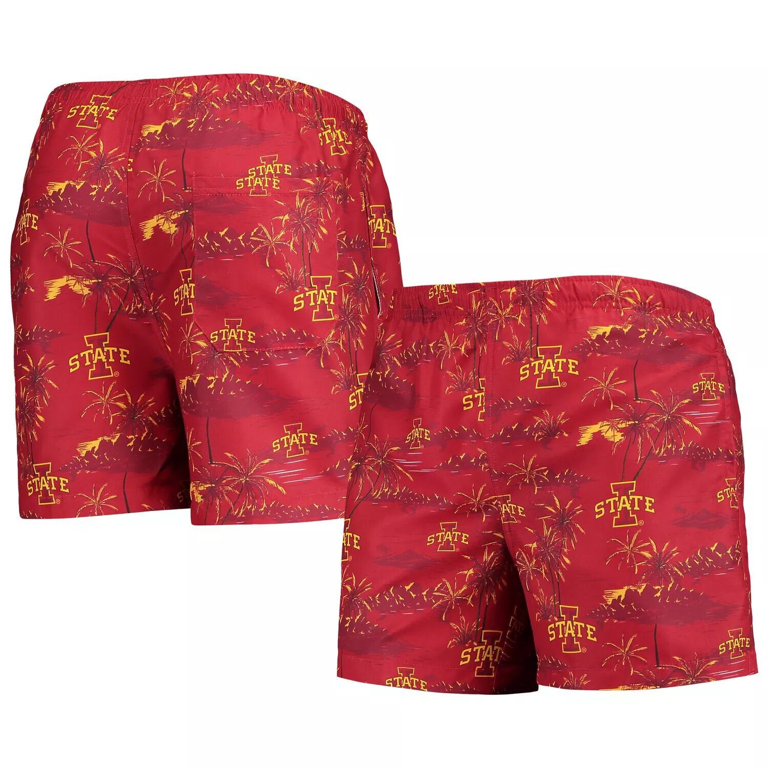 

Мужские плавки-шорты FOCO Cardinal Iowa State Cyclones Island Palm
