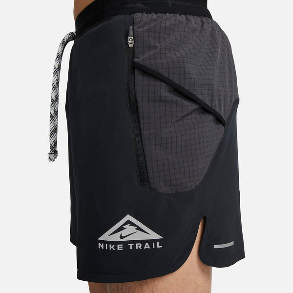 Шорты dri fit 13 см короткие шорты на подкладке для трейлраннинга Nike, черный — фото 2