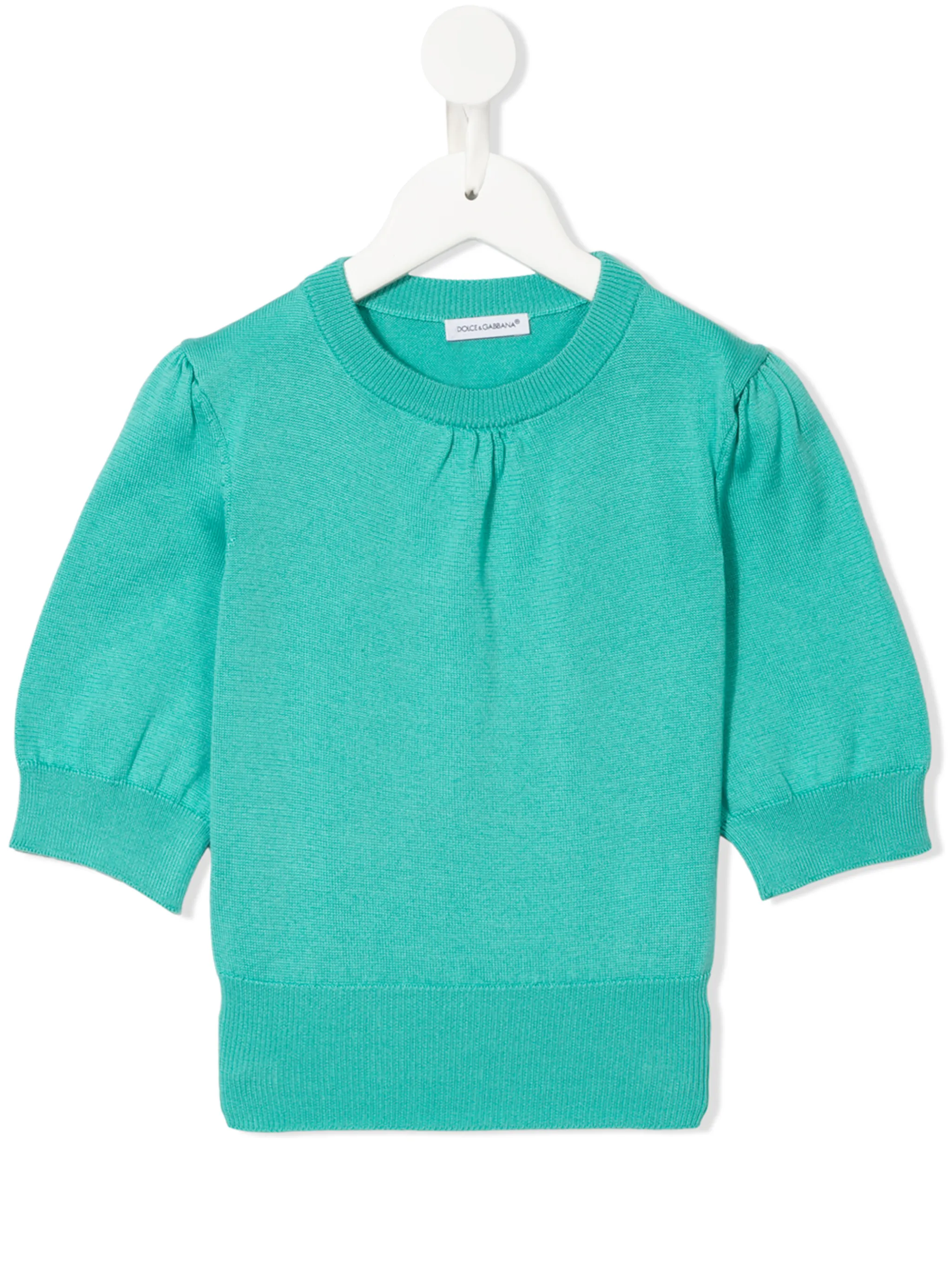 

Джемпер с окантовкой в рубчик Dolce & Gabbana Kids, синий