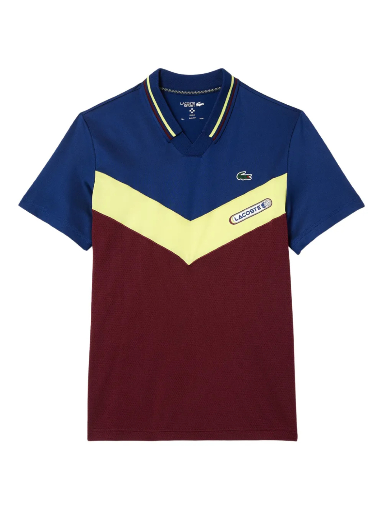 

Рубашка поло с короткими рукавами Lacoste, синий