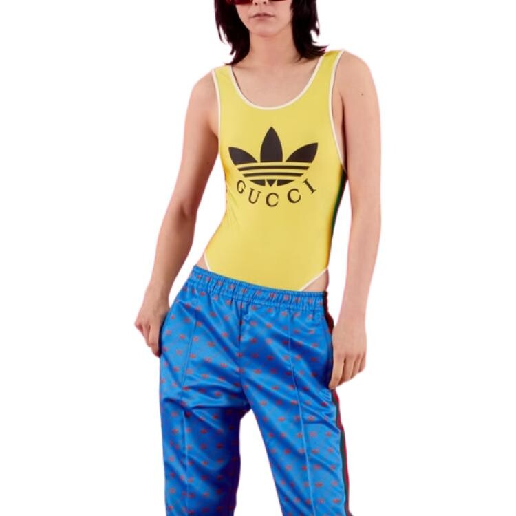 Боди Adidas Originals x Gucci, коллаборация брендов, желтый — фото 3