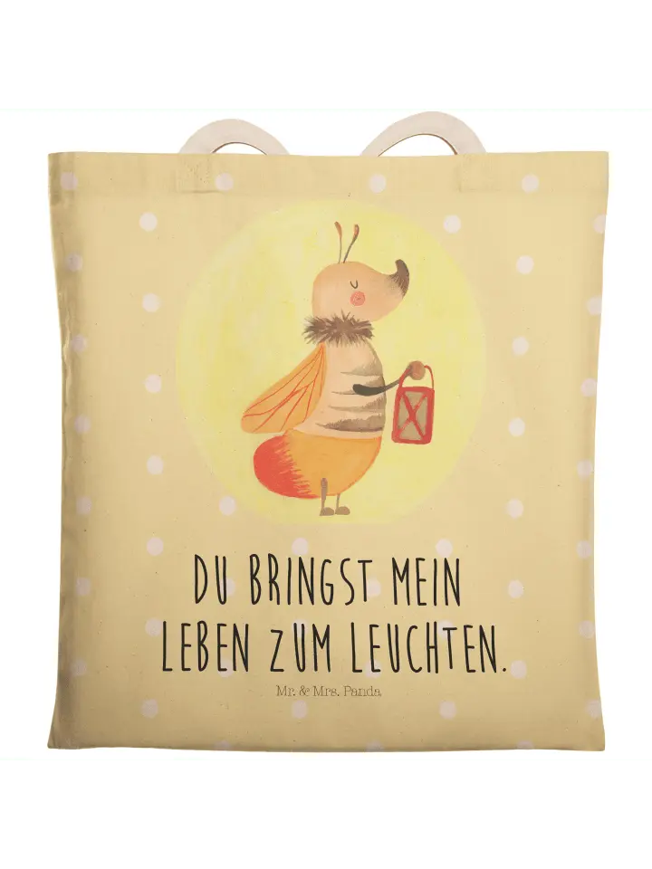 

Шоппер Mr. & Mrs. Panda, желтый пастельный