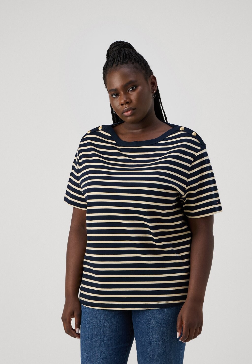 

Принт на футболке STRIPE Tommy Hilfiger, бежевый