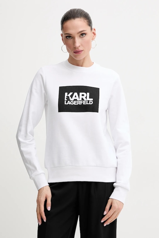 

Хлопковая толстовка Karl Lagerfeld, белый