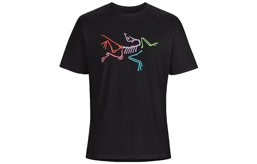 

Футболка мужская Arcteryx Ionia Merino с цветным логотипом, черный