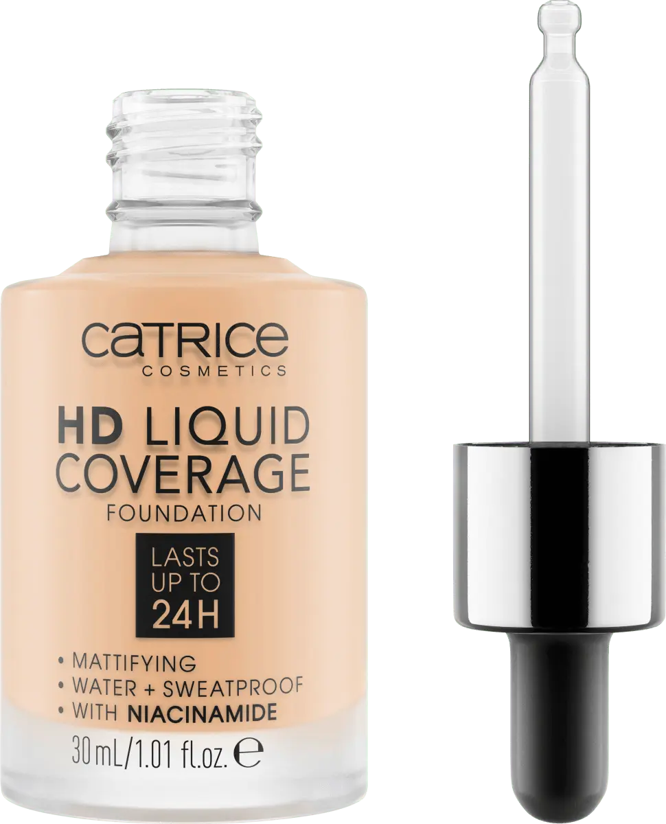 

Тональный крем Liquid HD Coverage Water 005 Ivory Beige 300мл Catrice