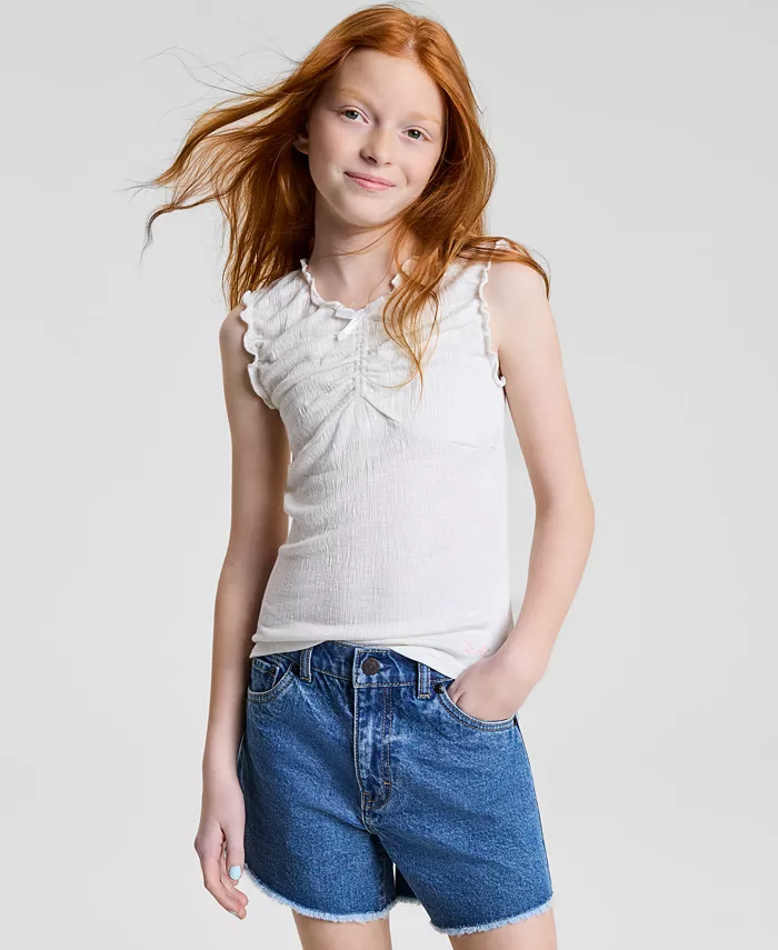 

Футболка-майка с эффектом мятости Big Girls Levi's, белый