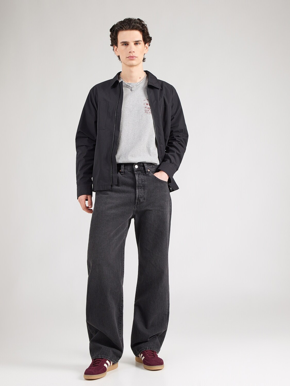 LEVI'S  Джинсы свободного кроя '501 LOOSE' в черном дениме — фото 4