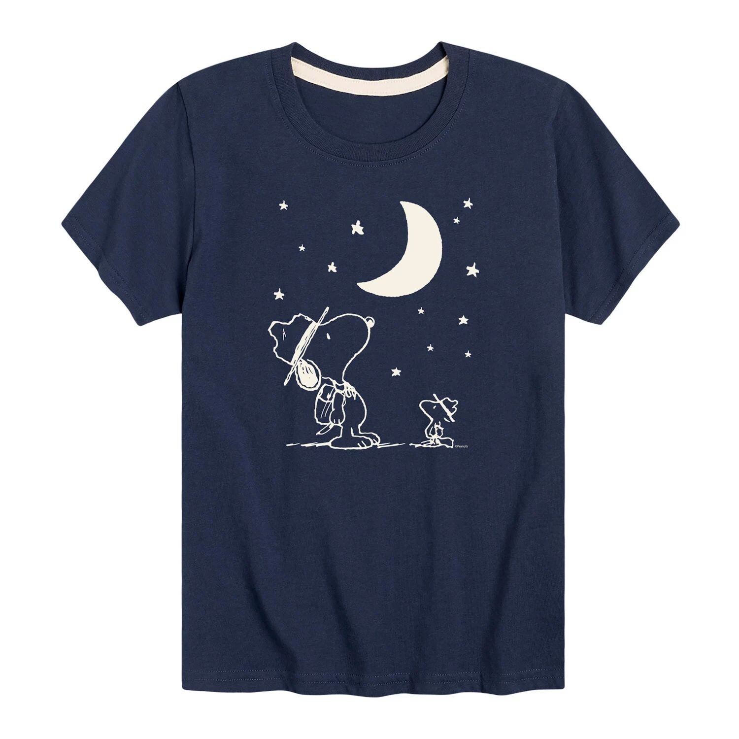

Футболка с рисунком Peanuts Star Gazing для мальчиков 8–20 лет Licensed Character, синий