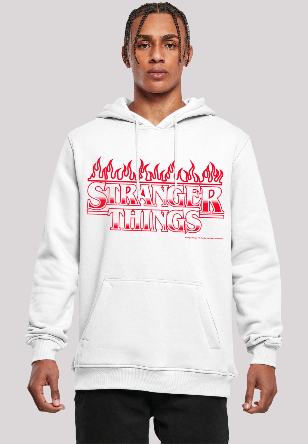 

Толстовка STRANGER THINGS FLAMES NETFLIX TV SERIES - Hoodie F4NT4STIC, белый