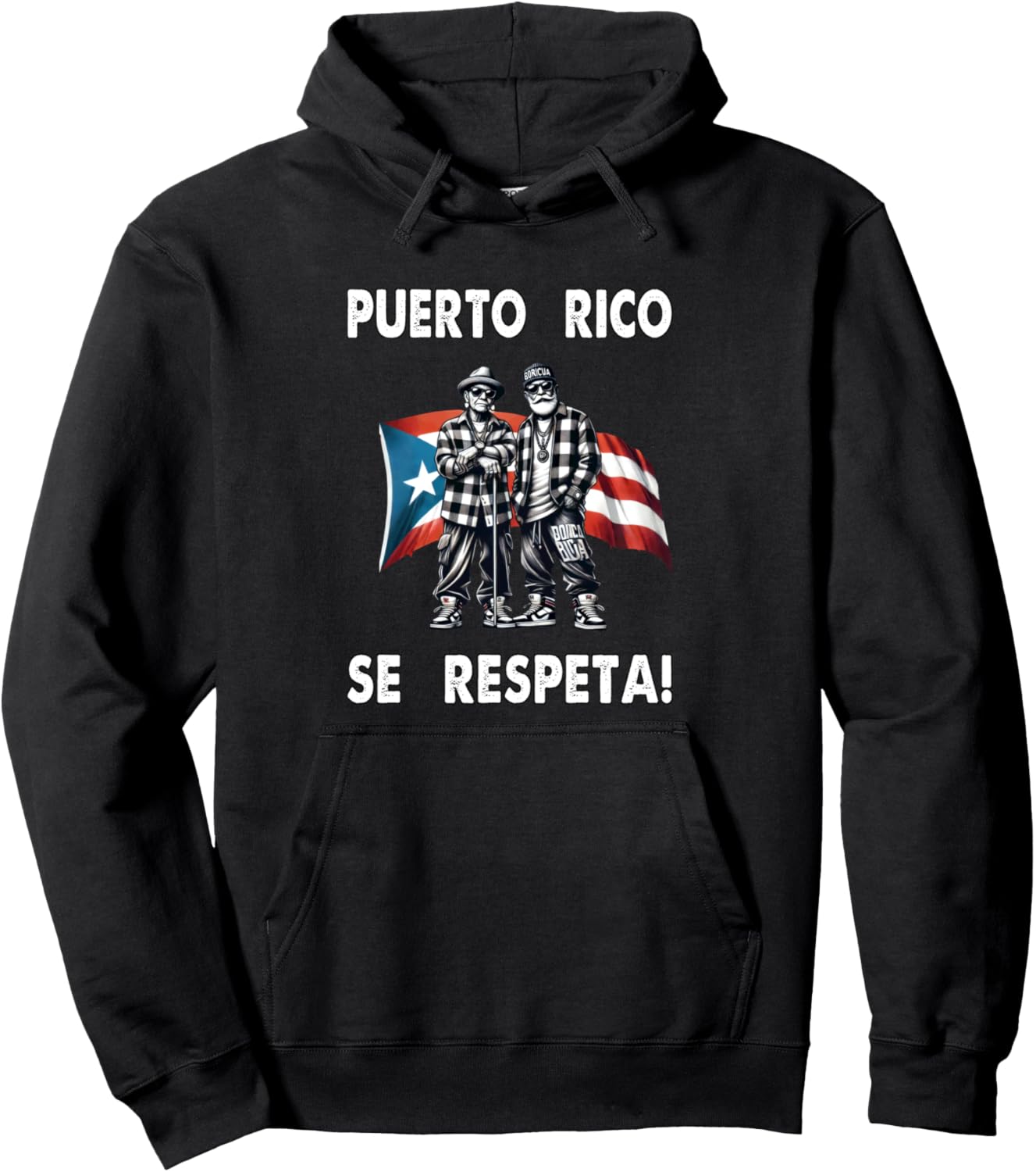

Пуэрто-Рико Se Respeta Boricua Флаг Абуэло Абуэла Толстовка Протеста Puerto Rico Se Respeta Collection, More Here, черный