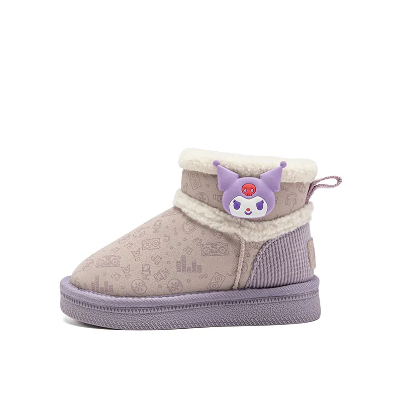 Детские снегоступы Hello Kitty с амортизацией и термобалансом Sanrio, Kuromi-Purple
