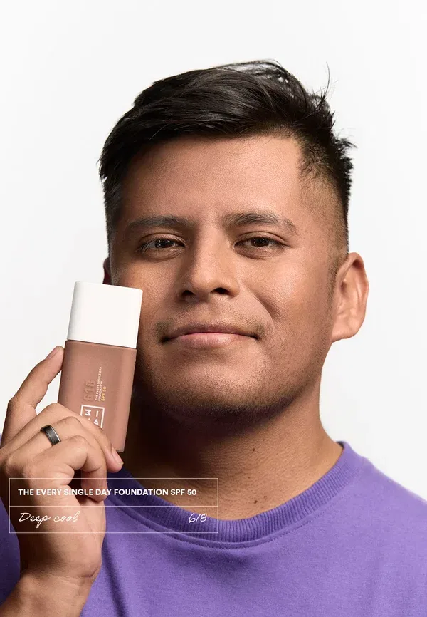 Тональный крем на каждый день с SPF 50 30 мл 3Ina, цвет 618 deep cool — фото 2