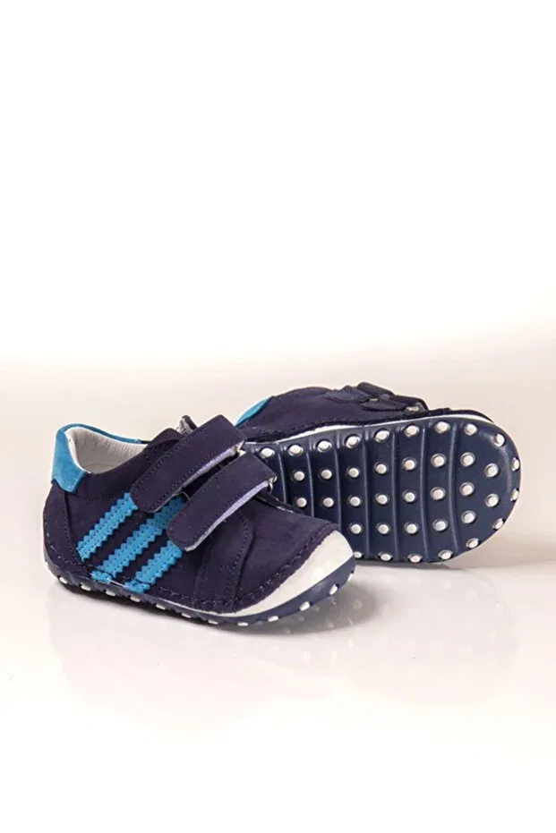 Детские туфли для мальчиков кожаные модель Ewen Tomm, Navy Blue — фото 2
