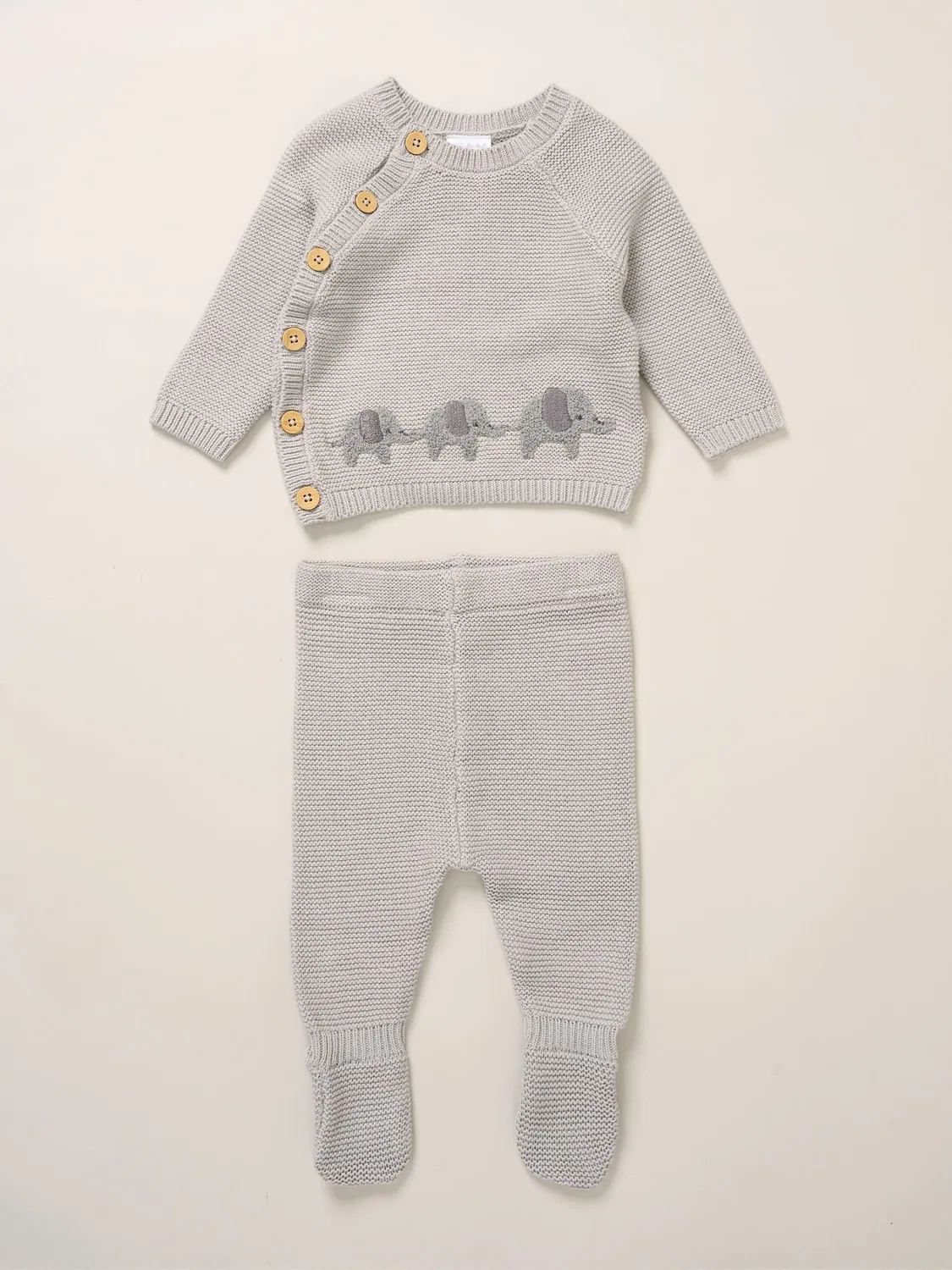 Джемпер с брюками, слон Rock-A-Bye Baby Boutique, серый