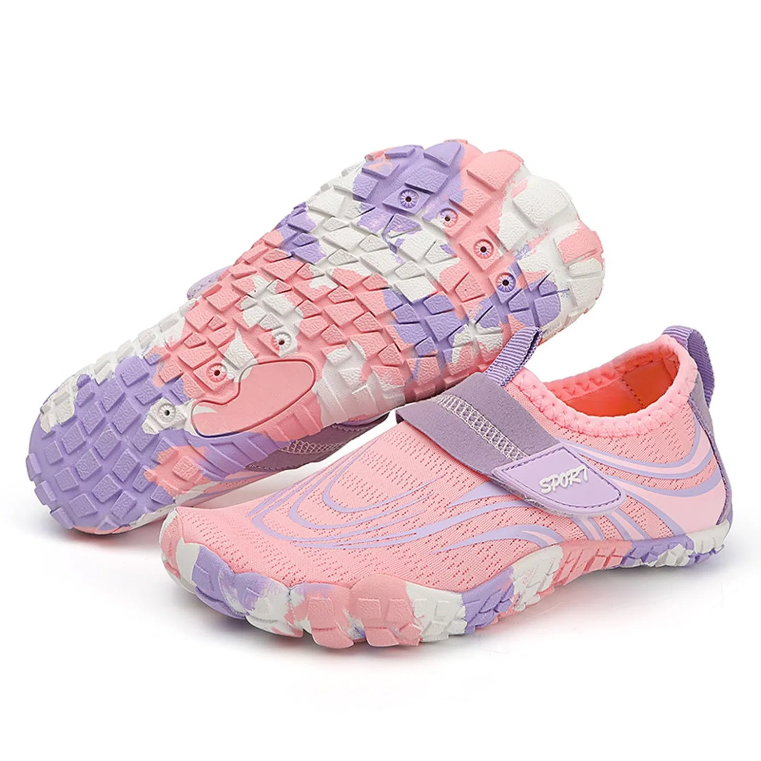 Детские сандалии для мальчиков с принтом Pianta Larga Barefoot Bambino Scarpe LED Bambini Powerlifting Sandali Nere 27 Ragazzo di Tela Bambina 25 Maschio Leggere Ragazza 36 28 29 da Mare Bimba Bimbo XL per Il Gravel 31 32 35 Primavera, Pink