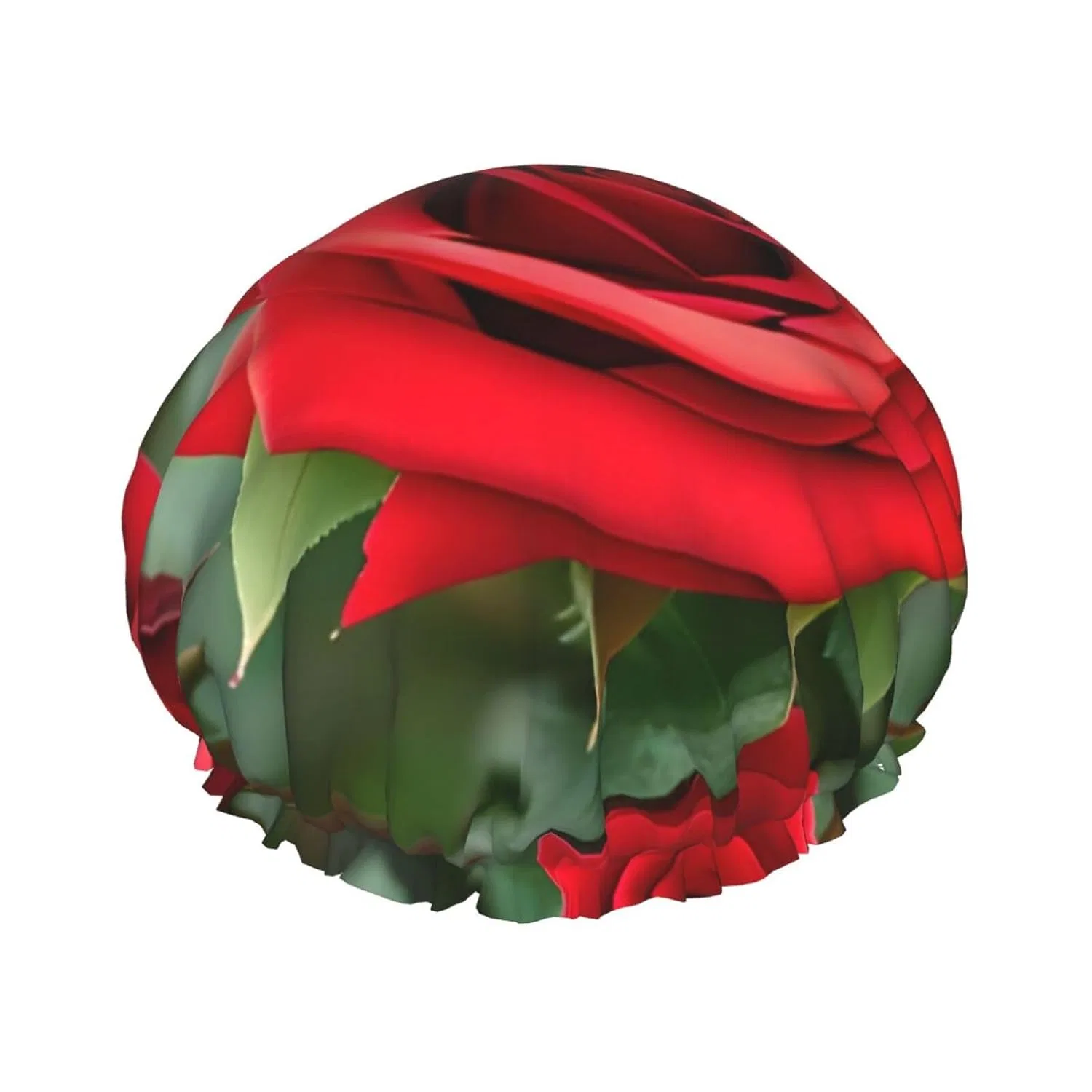 Шапочка для душа двойная водонепроницаемая Berbo, Red Rose Flowers